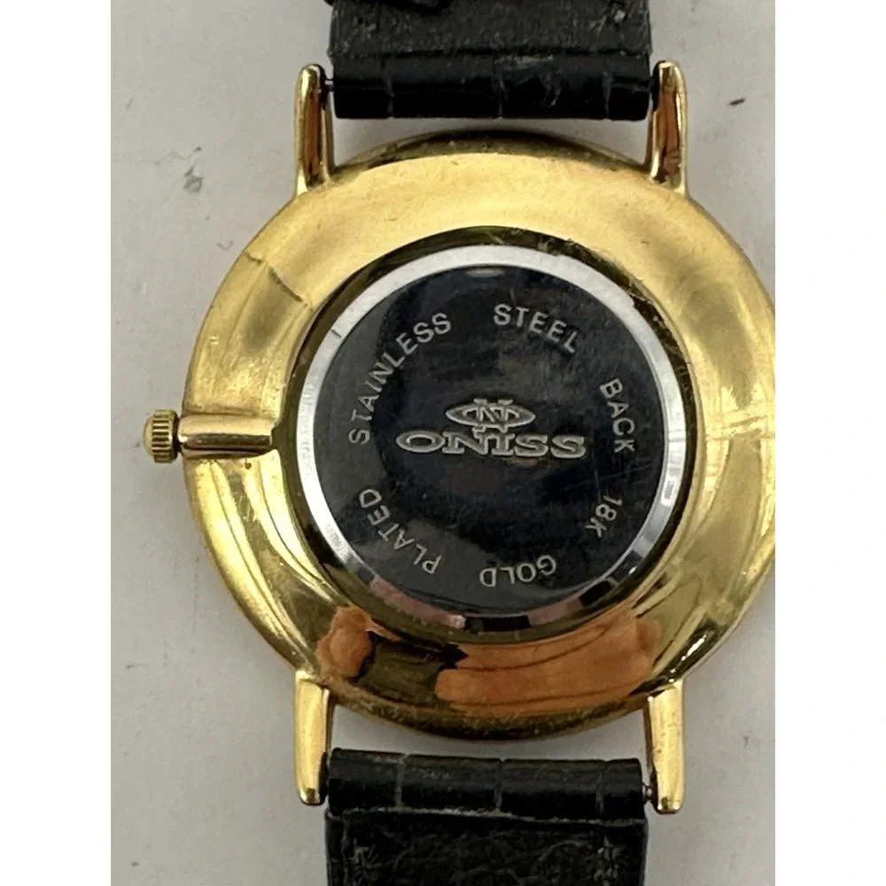 Oniss‎ New Battery 18K Gold Plated 34MM 7.5